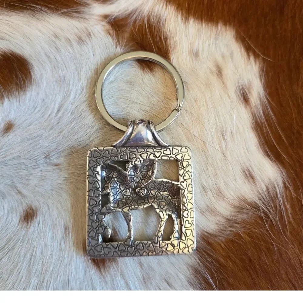 Brighton Pegasus Winged Horse Silver Tone Keychain